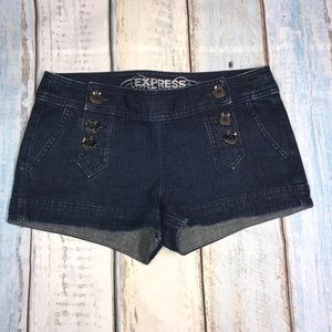 Express Dark Wash Denim shorts